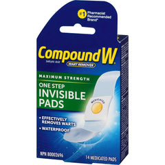 Compound W Maximum Strength One Step Invisible Pads