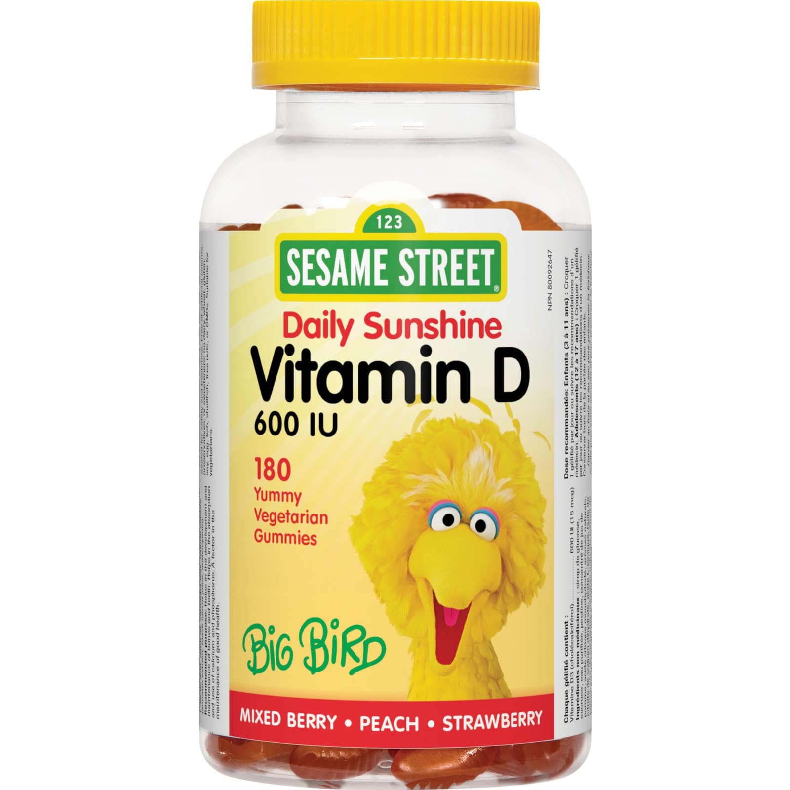 Daily Sunshine Vitamin D  600 IU Vegetarian Gummies - Zecoya