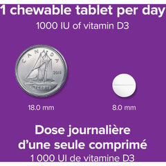 Vitamin D3 1000 IU Chewable Tablets - Zecoya