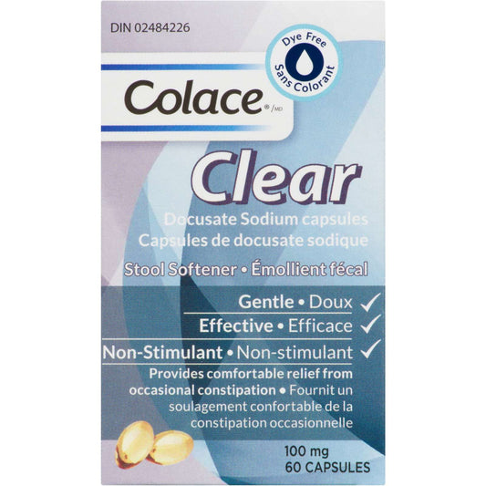 Docusate Sodium Capsules Stool Softener Clear