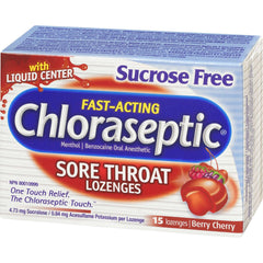 Chloraseptic Sore Throat Lozenges Sucrose Free Berry Cherry