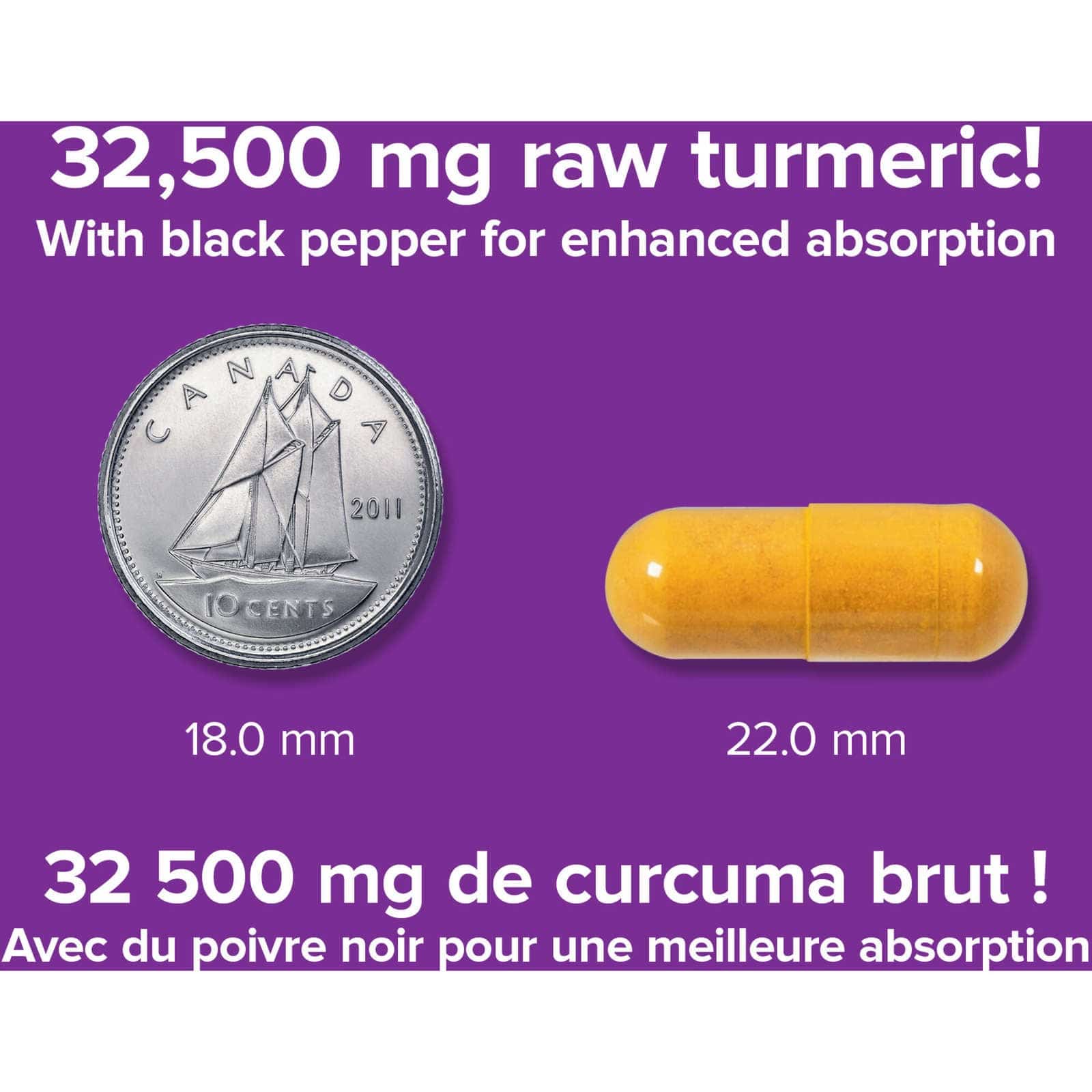 Turmeric Curcumin 32,500 mg (raw herb) Ultra Strength - Zecoya