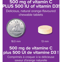 Vitamin C+D3 500 mg / 500 IU Natural Orange - Zecoya